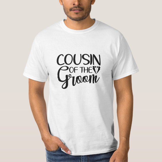 KOUSIN OF THE GROOM T SHIRT (Framsida)