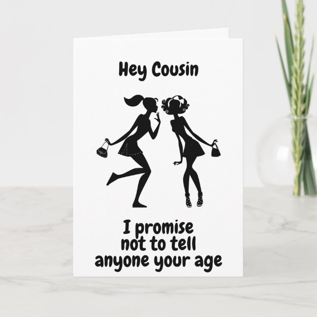 KOUSINS 40:e BIRTHDAY-KORT Kort (Framsida)