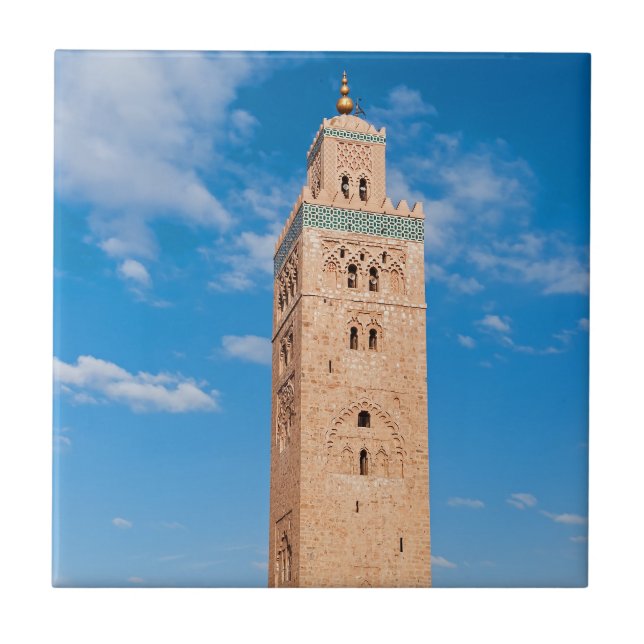 Koutoubia Mosque - Marrakech, Marocko Kakelplatta (Framsidan)