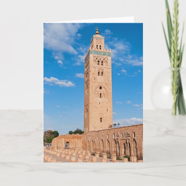 Koutoubia Mosque - Marrakech, Marocko Kort (Framsida)