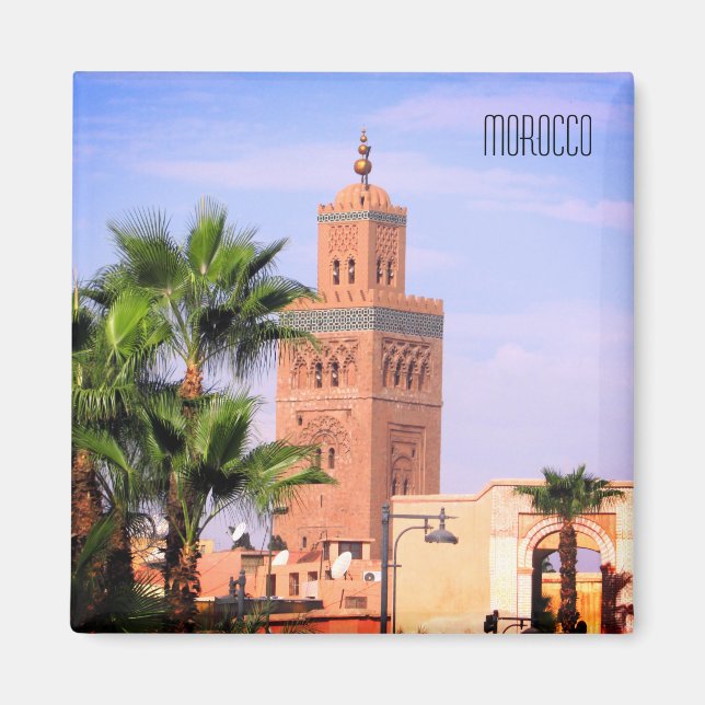 Koutoubia mosque Morocco Magnet (Framsidan)