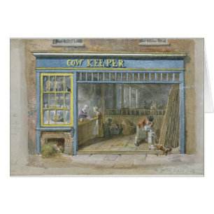 Kovårdare, 1825 hälsningskort