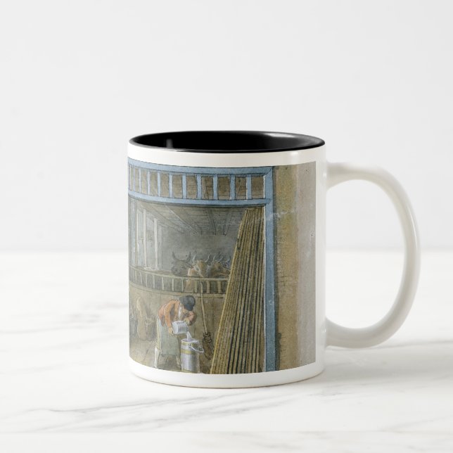 Kovårdare, 1825 Två-Tonad mugg (Höger)