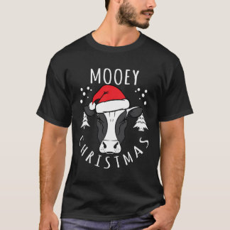 Kow Älskare Cow Head Design Mooey Jul T Shirt