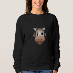 Kow Ansikte Cute Farm Animal Friendly Udder Mjölk T Shirt