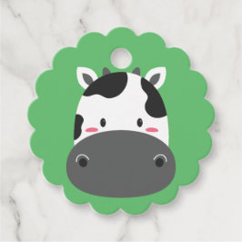 Kow Birthday Kids Art Gåvor Etiketter