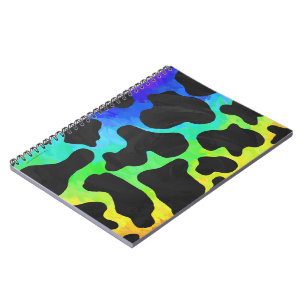 Kow Black and Rainbow Gifts Anteckningsbok