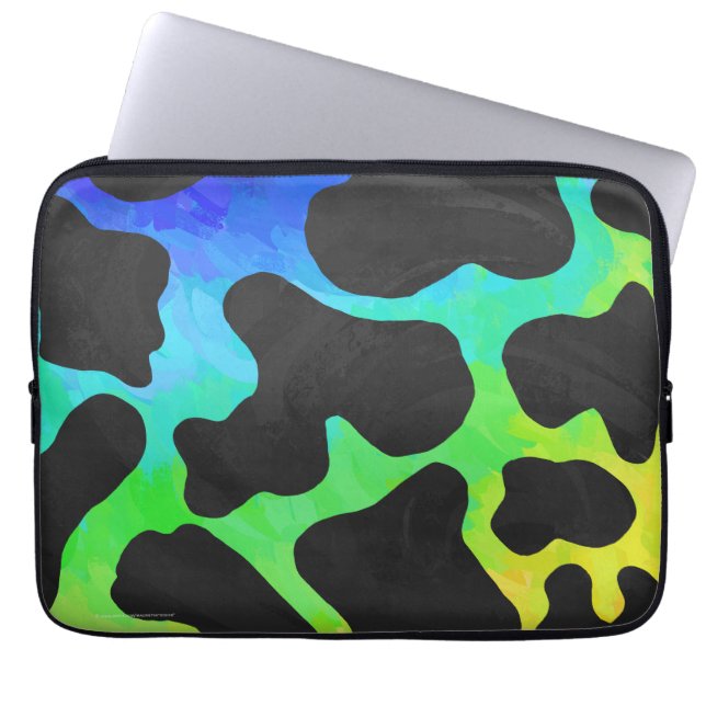 Kow Black and Rainbow Gifts Laptop Sleeve (Framsidan)