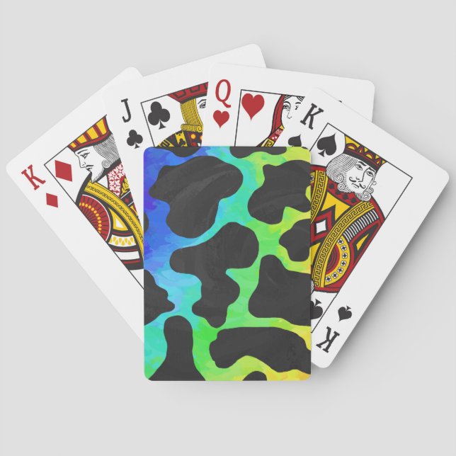 Kow Black and Rainbow Gifts Spel Kort (Baksidan)