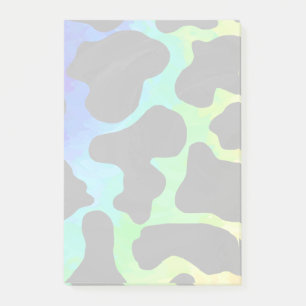 Kow Black and Rainbow Skriv ut Post-it Block