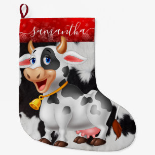 Kow Black White-julklapp Stor Julstrumpa