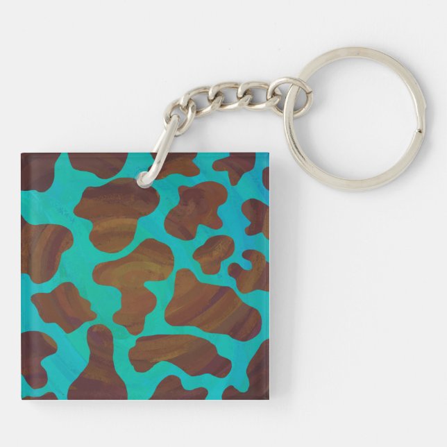 Kow Brown och Teal Print (Baksidan)