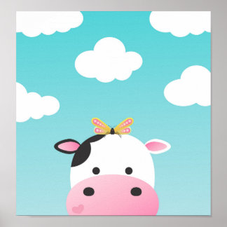 Kow & Butterfly BFFs Nursery Poster
