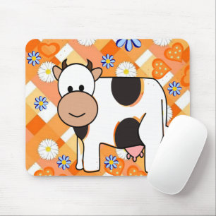 Kow Chevron Blåa blommor Mouse Pad! Muspets Musmatta