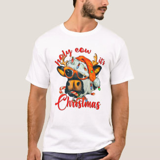 Kow det är jul Candy cane Sant T Shirt