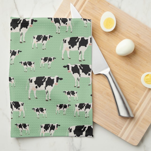 Kow Farm Animal Mönster Kökshandduk (Vikt i Fjärdedel)