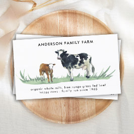 Kow Farm Free Range Beef Kött Dairy QR Code Visitkort