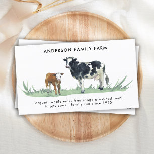 Kow Farm Free Range Beef Kött Dairy QR Code Visitkort