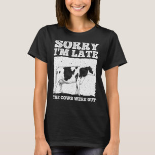 Kow För manar kvinnor Kow Farmer Hermer-djur T Shirt