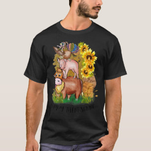 Kow Gris Turkiet Happy thanksgiving för Boys Girls T Shirt
