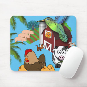 Kow Grisar Farm Chickens musknapp! Muspets Musmatta
