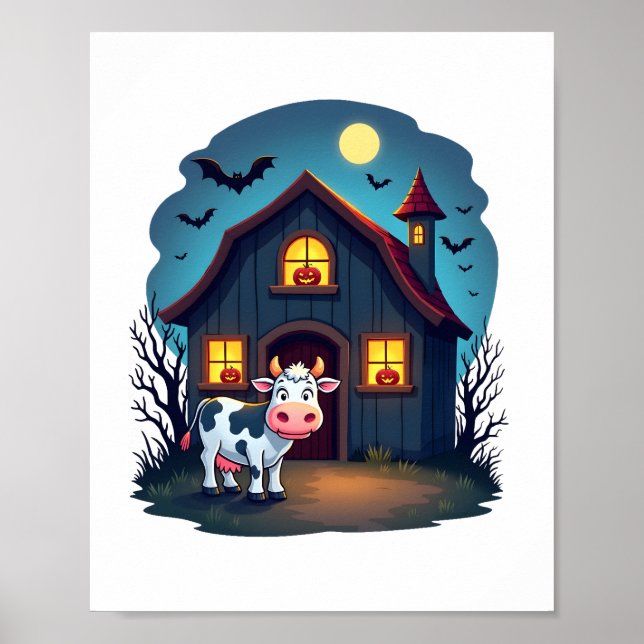 Kow & Haunted Barn Poster (Framsidan)