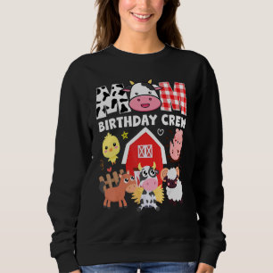 Kow Mamma Birthday Crew Farm Theme Animals Kids Bi T Shirt