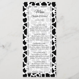 Kow Mönster, Bröllop Meny