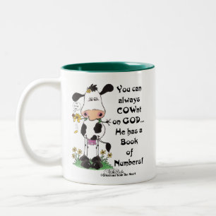 Kow och Ladybug COWnon God Två-Tonad Mugg