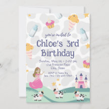 Kow Princess Birthday-inbjudan