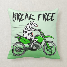 Kow ridning A Motorcykel Kudde