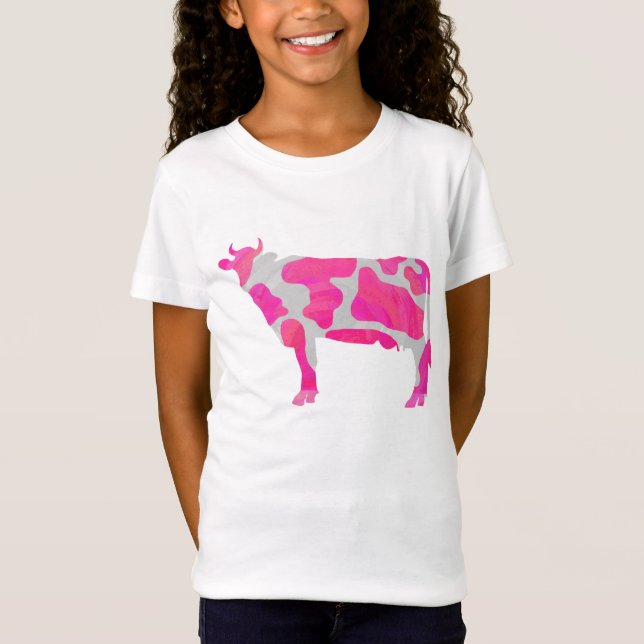 Kow Rosa och White Silhouette Tee (Framsida)