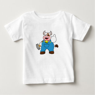 Kow som hantverkare med hammer t shirt