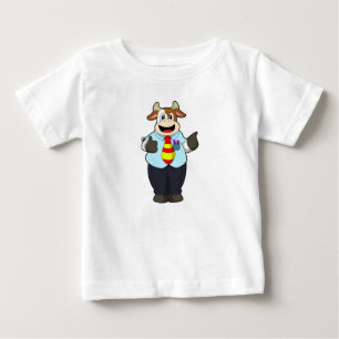 Kow som lärare med Tie T Shirt