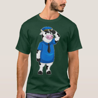 Kow som polis med polishatt t shirt