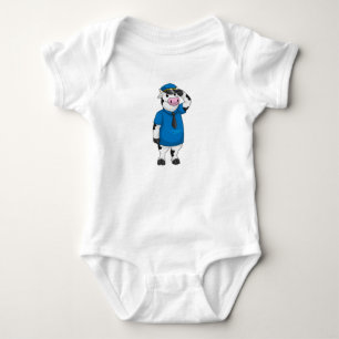 Kow som polis med polishatt t shirt