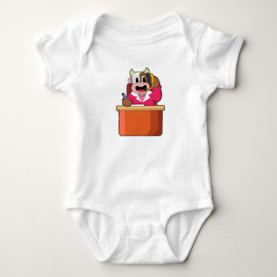Kow som sekreterare i Bord T Shirt