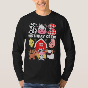 Kow Syrran Birthday Crew Farm Theme Animals Birthd T Shirt