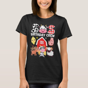Kow Syrran Birthday Crew Farm Theme Animals Birthd T Shirt