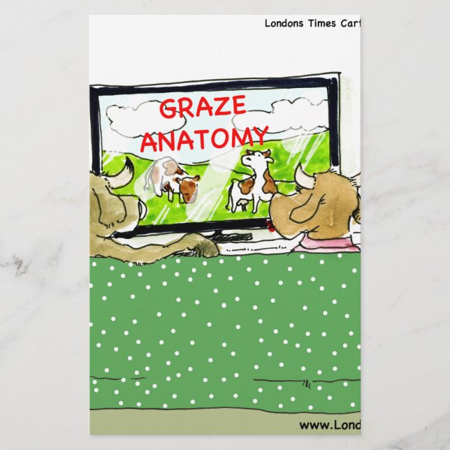 Kow-TV visar en snygg Tecknad Brevpapper (Framsida)