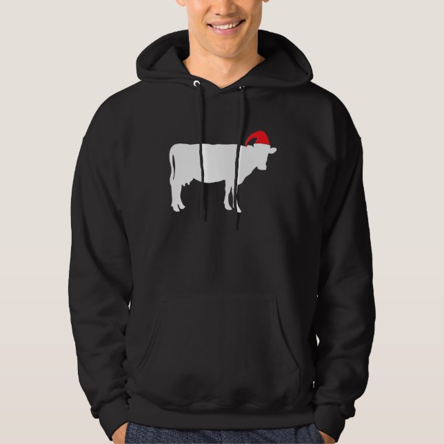 Kow Ugly jul Sweater Farmer Hoodie (Framsida)