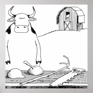 Kow Verktyg HQ besådd ENDAST PÅ VITE TEE Poster