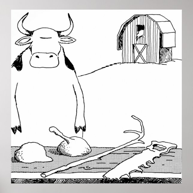 Kow Verktyg HQ besådd ENDAST PÅ VITE TEE Poster (Framsidan)