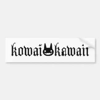Kowai-/Kawaiilogotypbildekal Bildekal