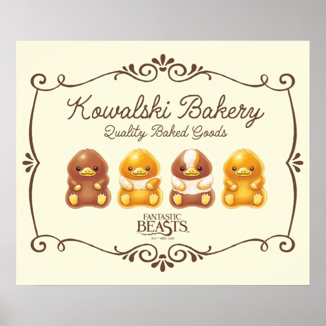 Kowalski Bakery - Baby Nifflers Poster (Framsidan)