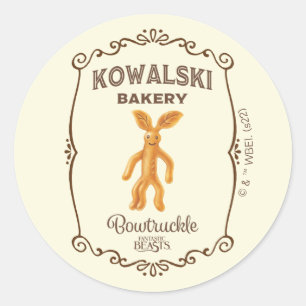 Kowalski Bakery - Bowtruckle Runt Klistermärke