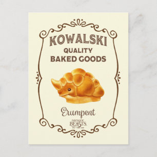 Kowalski Bakery - Erumpent Vykort