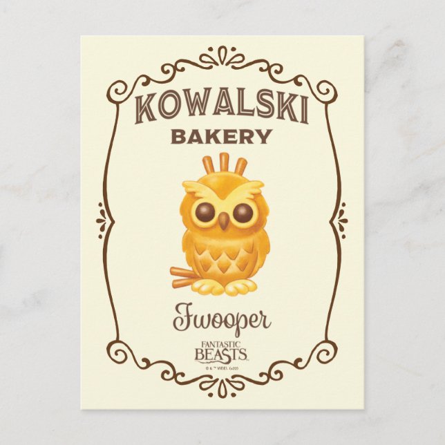 Kowalski Bakery Fwooper Vykort (Framsida)