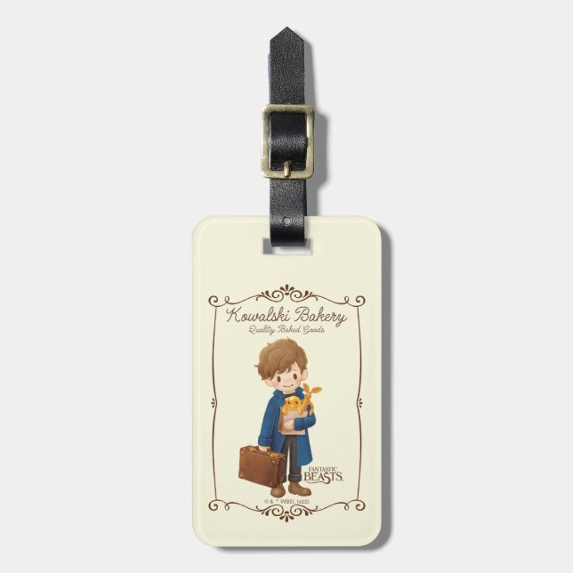 Kowalski Bakery - Newt Scamander Bagagebricka (Vertikal Framsida)