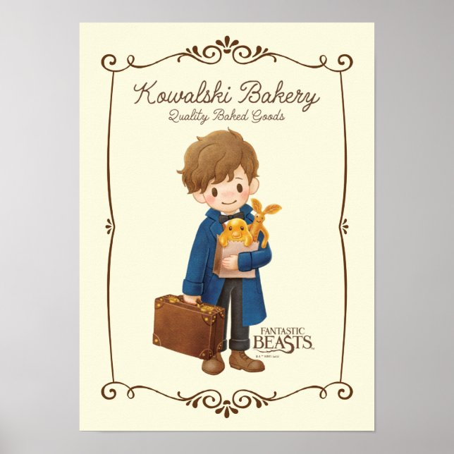 Kowalski Bakery - Newt Scamander Poster (Framsidan)